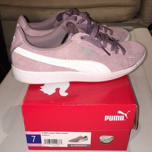 Puma ladies suede elderberry sneakers